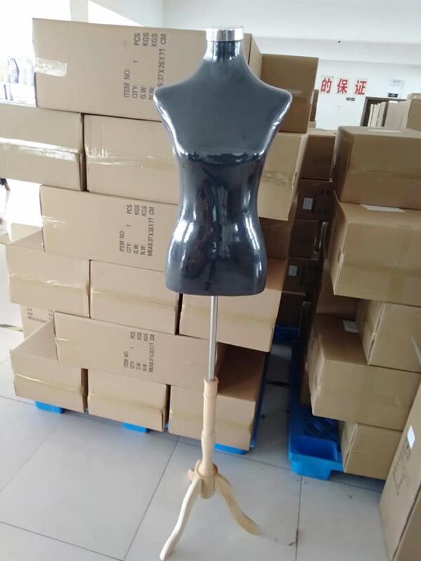 Adult Female-Body Dress Form Black female mannequin-Pinable