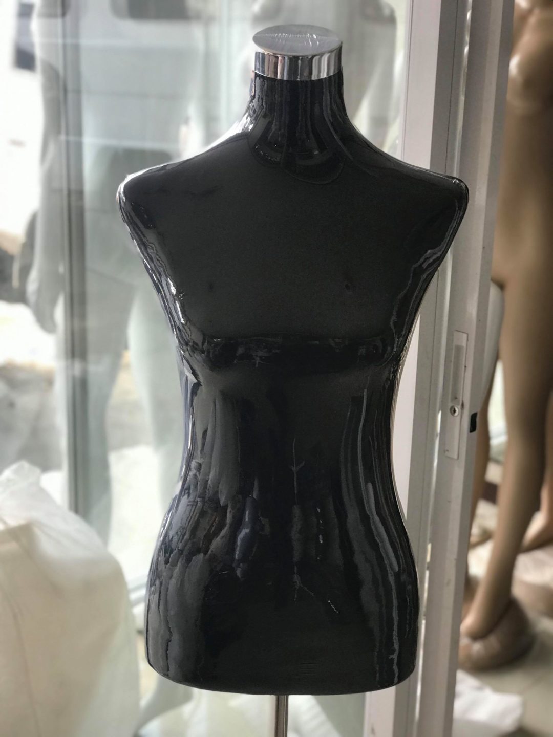 Black Upper Body Mannequin Torso For Display - Lightweight Styrene Mannequin With Hanging Hook, Retail Clothing Display - View #3