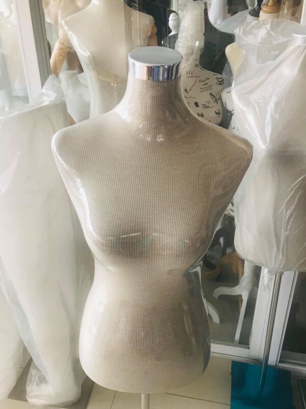 ADULT FEMALE DRESS FORM HALF BODY CREAM MANNEQUINS