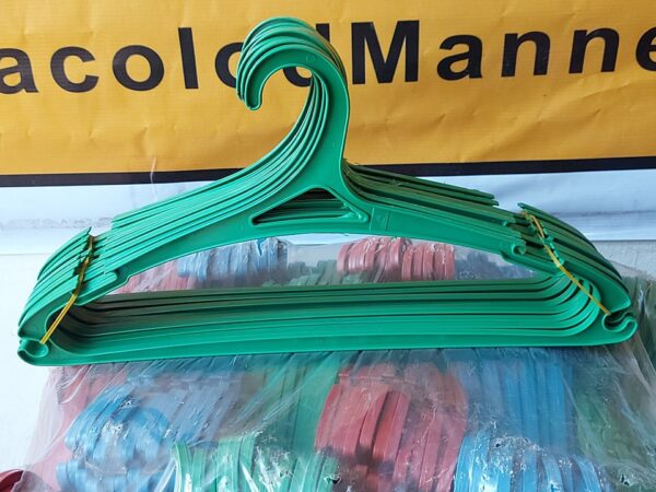 Large Adult Size  Class A Colored Plastic Hanger. Sold by 288 Pcs/2Gross