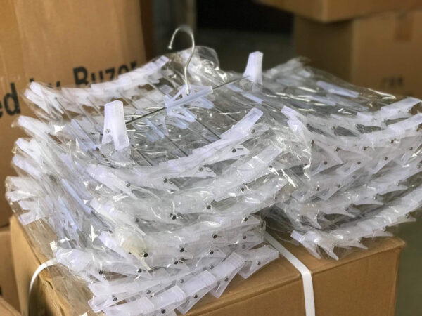 ADULT STRONG HEAVY DUTY METAL TROUSERS CLIP HANGER (100PCS)