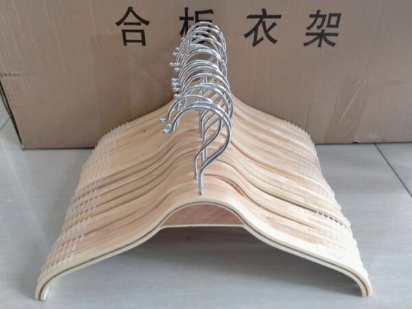 Wooden Hanger Children/Kids 32cm Size,Rubber stopper Solid Natural Wooden(40Pcs)