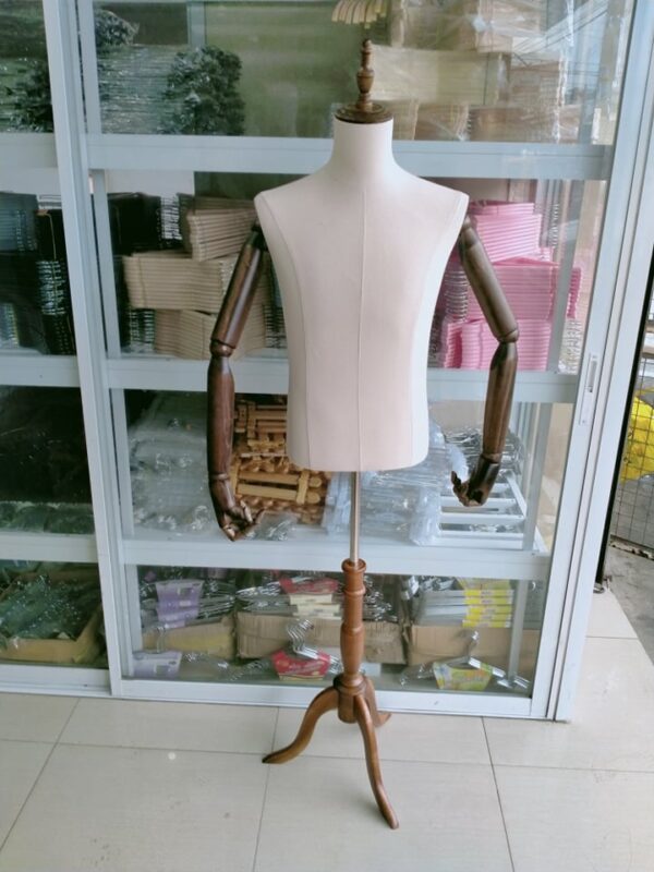 Men Fitting Form Upper Half Body Mannequin -High End-Quality