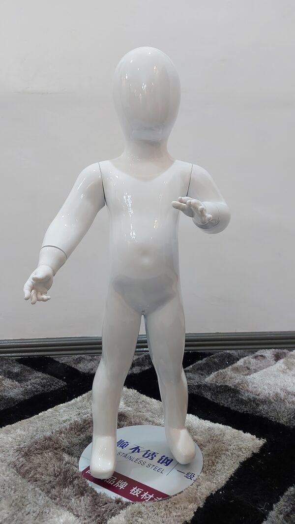 Kid Full Body Mannequin Standing  Mannequin Fiberglass Glossy Window Display-1-4 Years old
