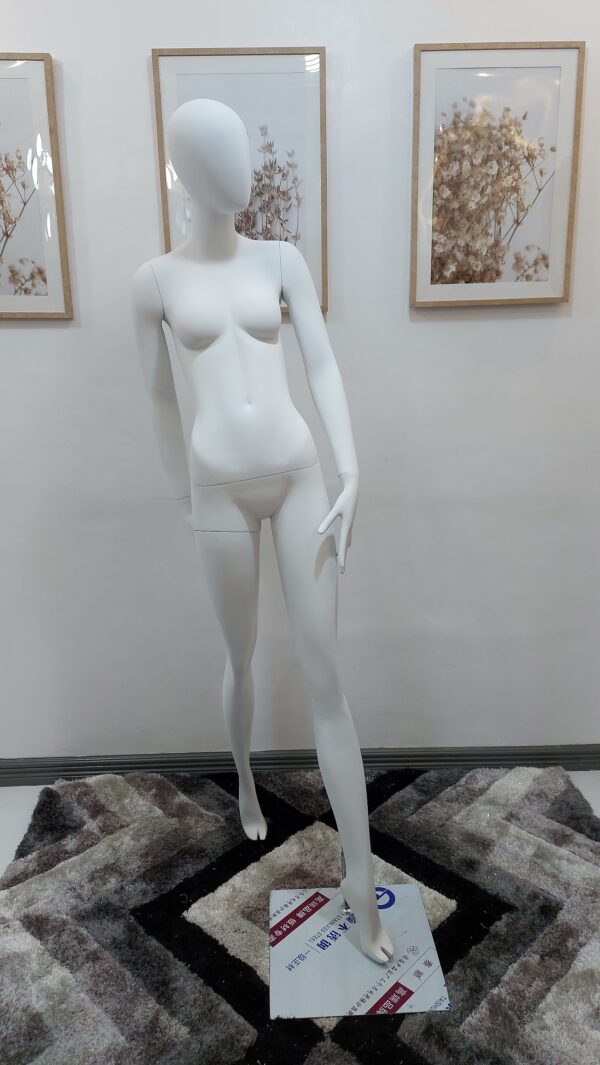 Fiberglass full-body Matte White Female mannequin for clothes window display-High quality