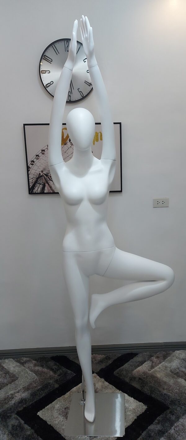 Female Fashion Hands Up full-body mannequin Egghead fiberglass-High Grade