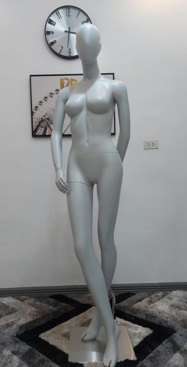Female High-grade fashion mannequin Light Gray-fiberglass