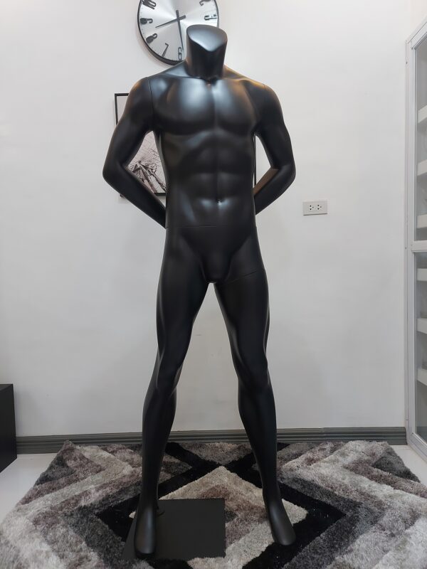 Male headless sporting muscle Mannequin with hands on back-Fiberglass High-End Quality