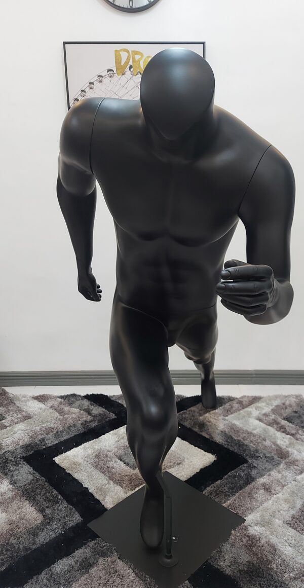 Male moving action running sports male mannequin Headless Fiberglass-High-End Quality