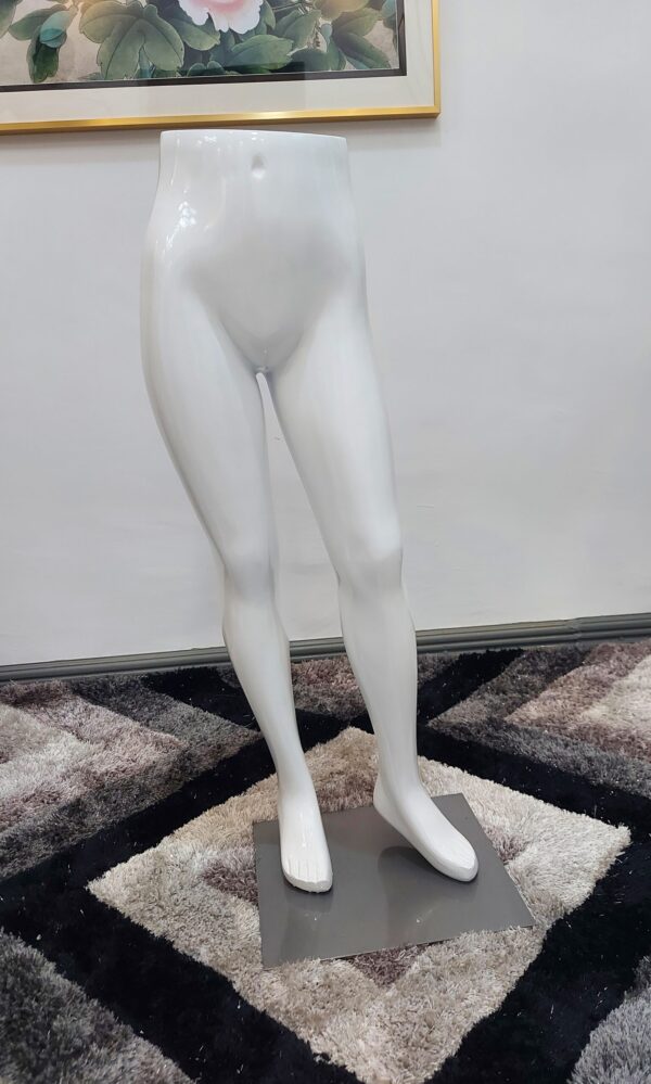 Unisex Children Leg Mannequins Glossy White( 8-10 years old)High-end