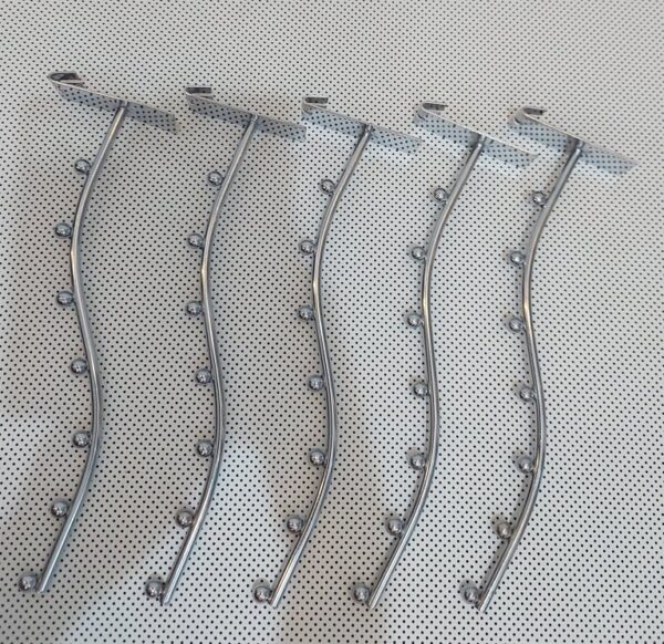 Hook High quality metal chrome gridwall hanging display hook (5pcs)