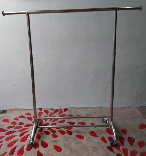 Stainless steel fashion retail clothing displays rack shelf adjustable