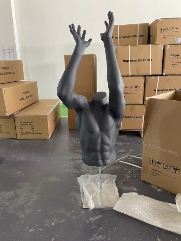 Men Sports Mannequin Half Body Model Headless Torso Upper body-Fiberglass