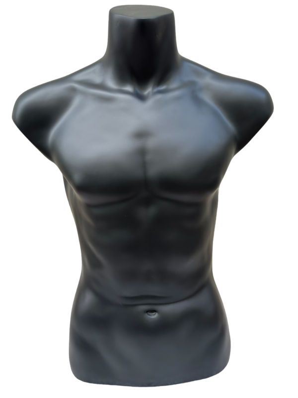 Half-Body Male Mannequin w/free Stand