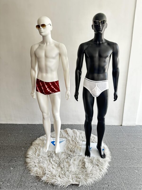 MALE FULL BODY MANNEQUINS ABSTRACT HEAD, FOR WINDOW DISPLAY