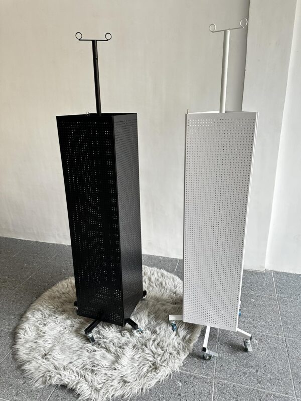 360 Rotating Metal Pegboard Display Rack Product Retail Store Supermarket