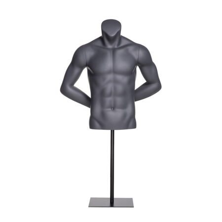 Men Sports Mannequin Half Body Model Headless Torso Upper body-Fiber