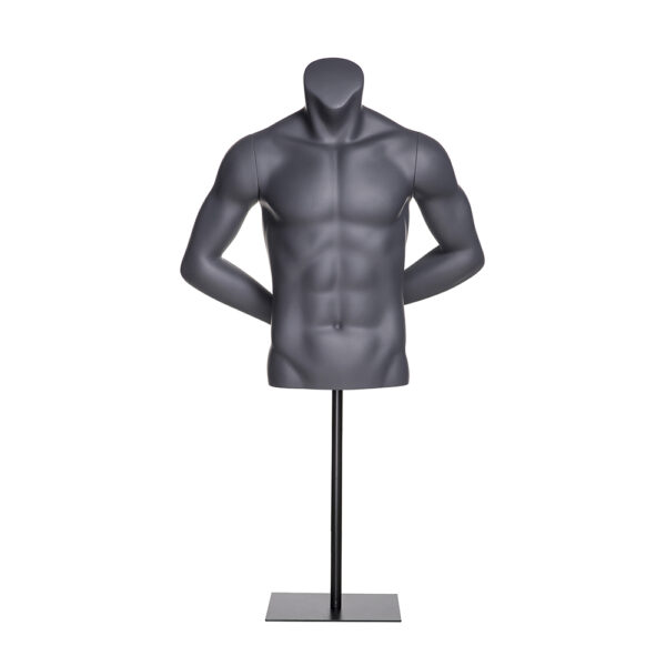 Men Sports Mannequin Half Body Model Headless Torso Upper body-Fiber