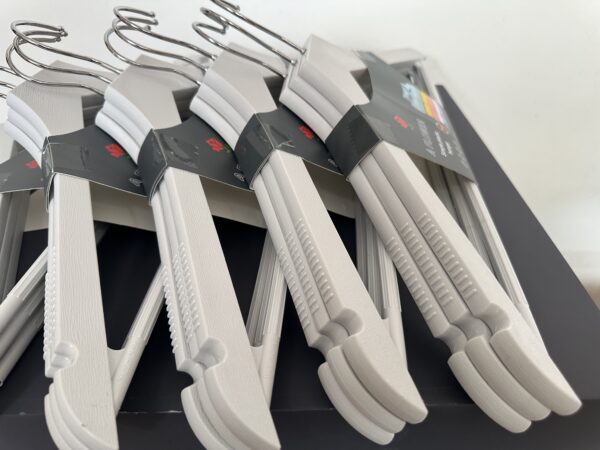 Adult Plastic Wooden Style Hanger durable (Grey)