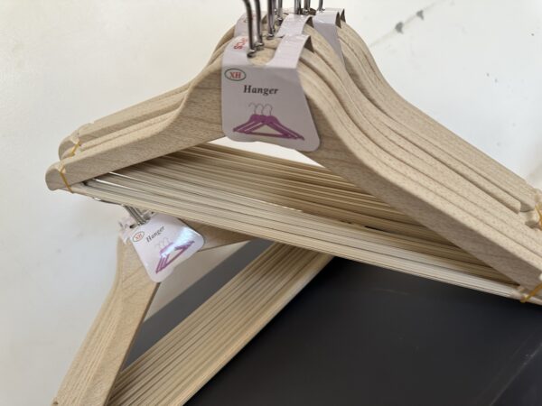 Adult Plastic Wooden Style Hanger durable (Beige)